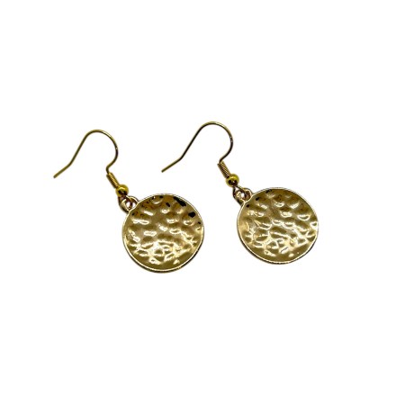 earrings metallic gold round 1